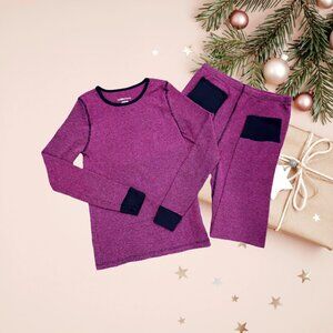 Fruit of the Loom Girls Thermal Pajama Set L 10-12 Pink – Cozy Holiday Gift